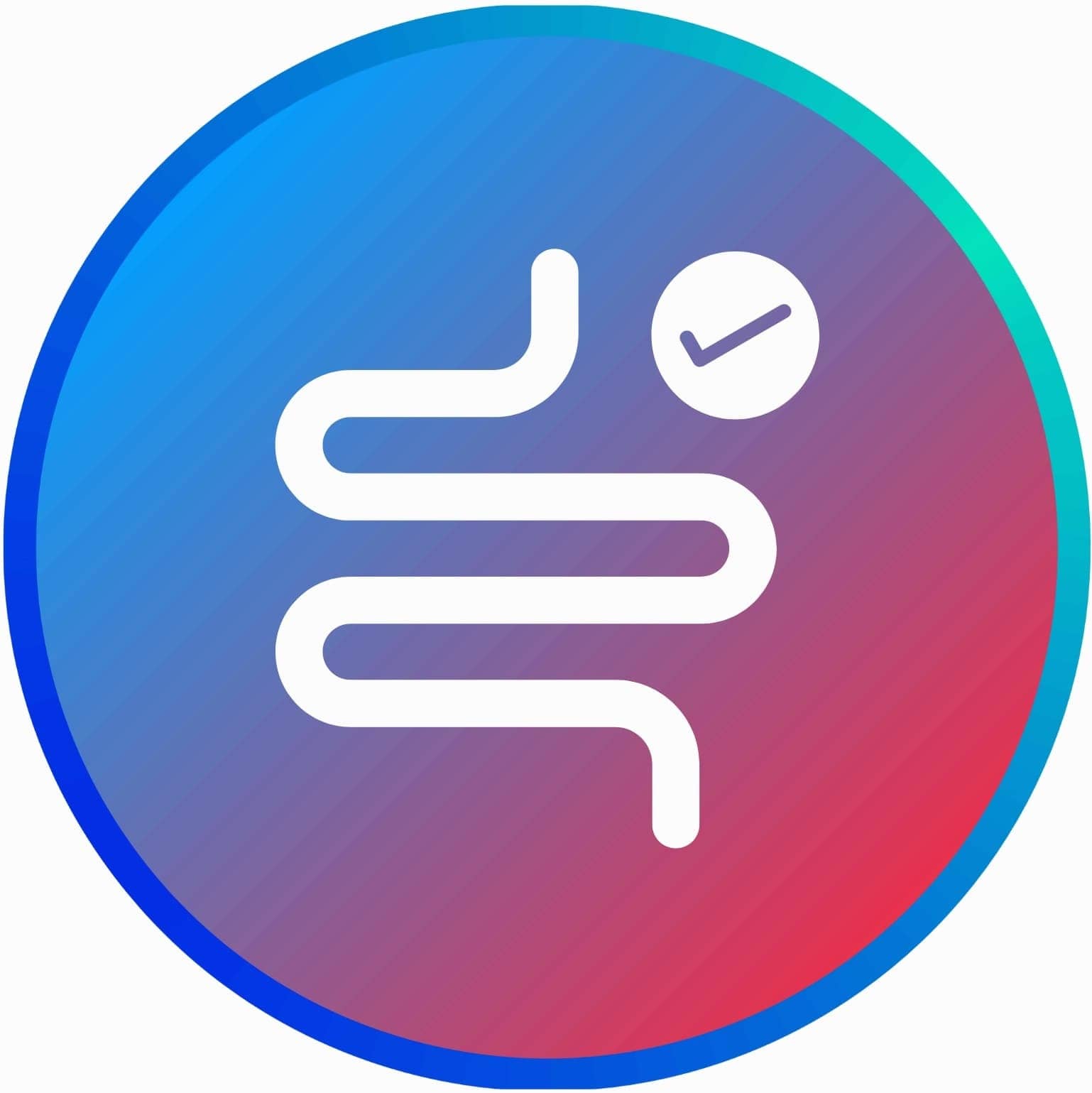 장 건강을 상징하는 아이콘