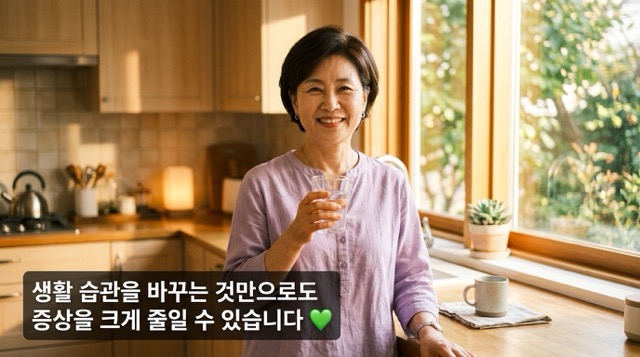 저혈압 생활 관리 후 건강하게 일상 회복 희망적 이미지