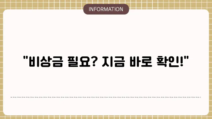 신한은행 비상금대출 신청 조건 및 한도
