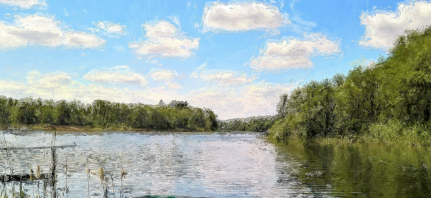 참 맑은 물살을 표현 한 이미지