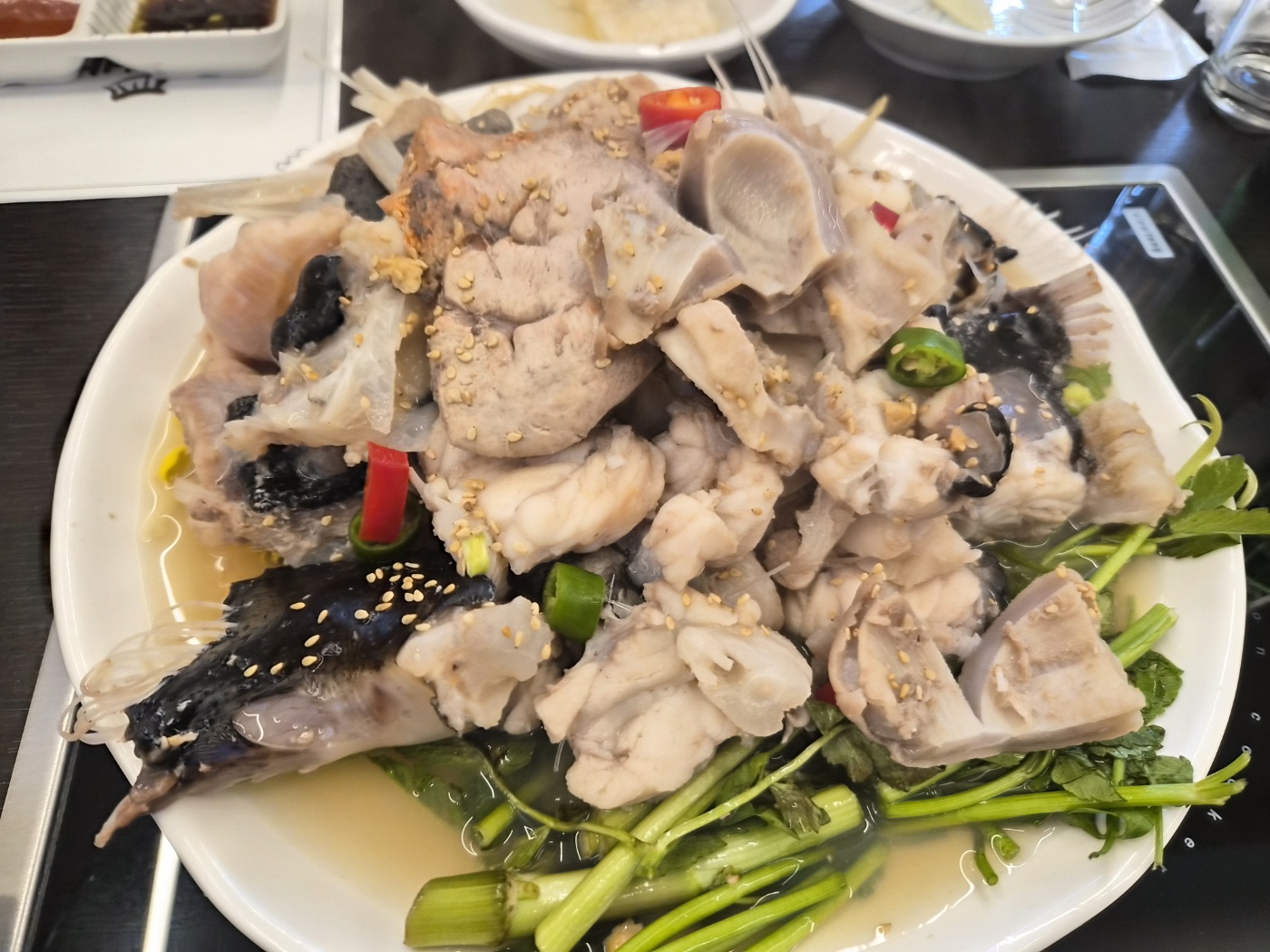 부평구청역 맛집 백두아구찜 생아구수육, 아구찜, 아구지리탕 후기