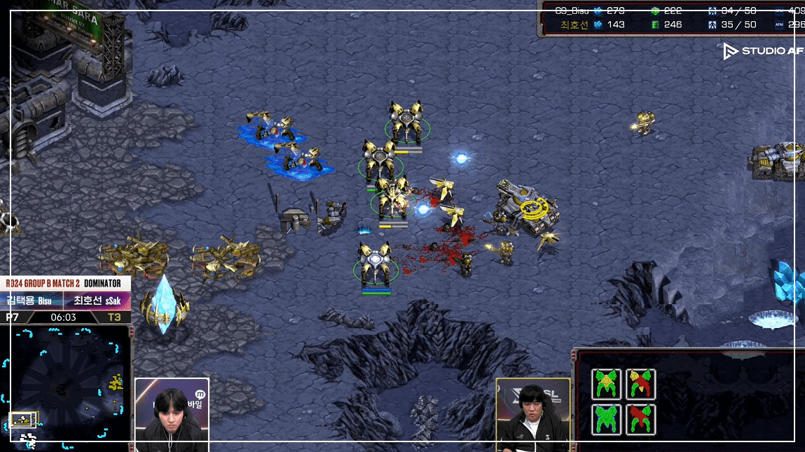 SSL 24강 B조 2경기 앞마당싸움2