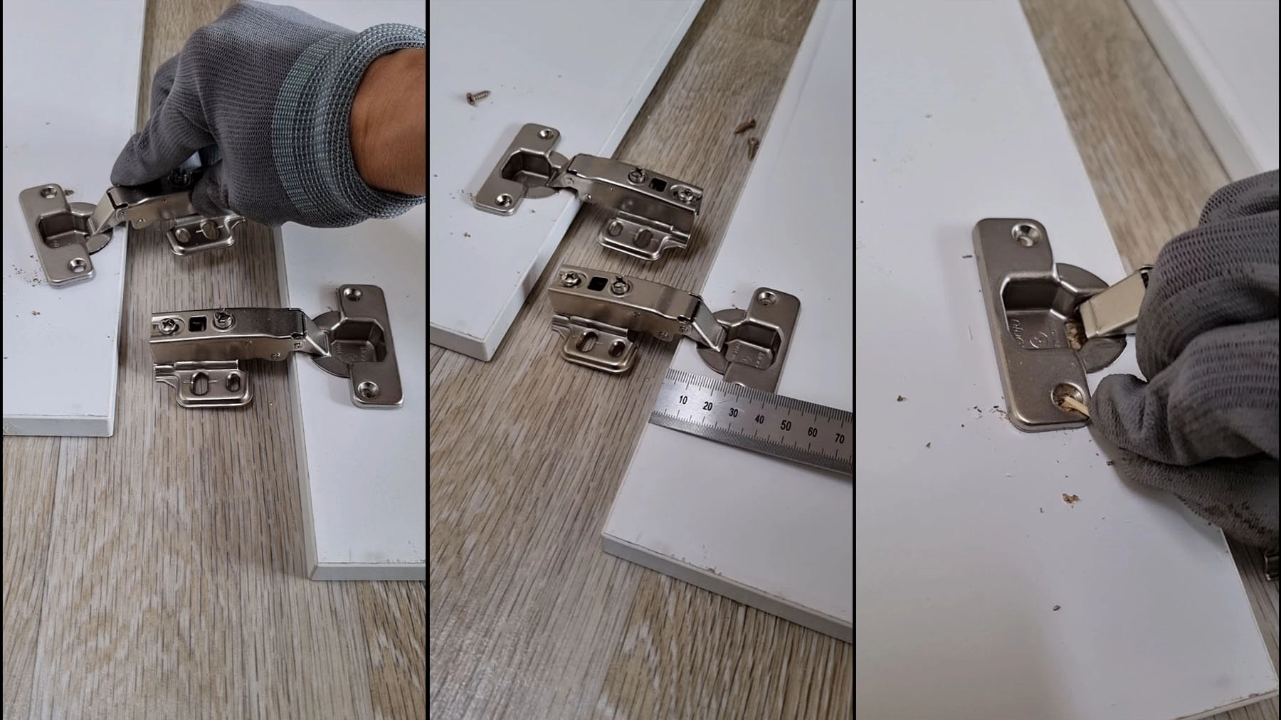 댐퍼 경첩 고정 방법