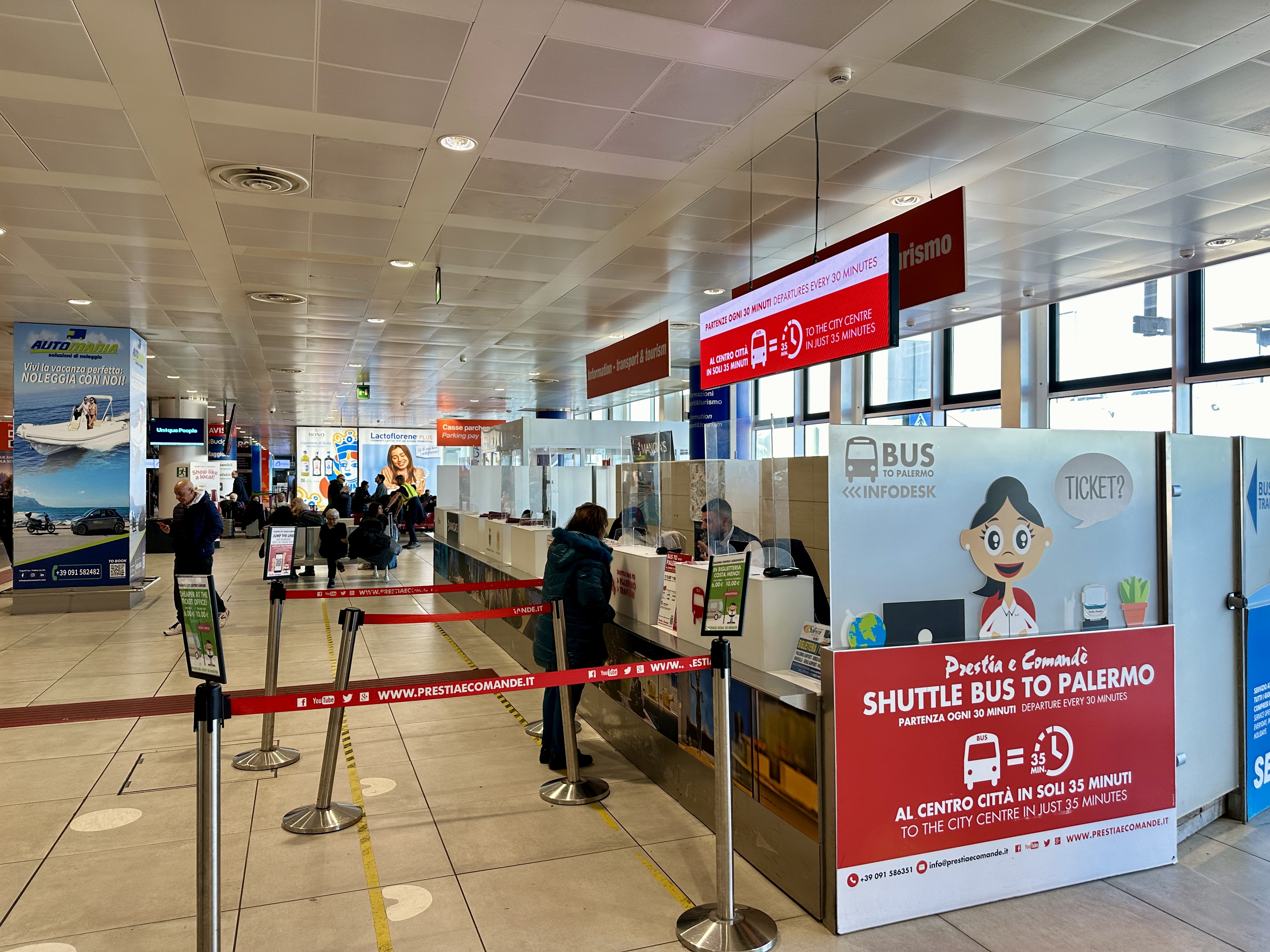 팔레르모 공항 셔틀버스