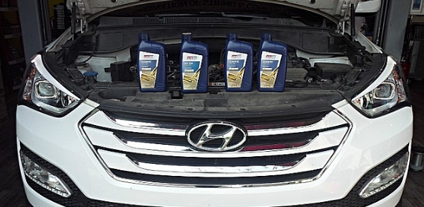 싼타페DM 엔진오일교환