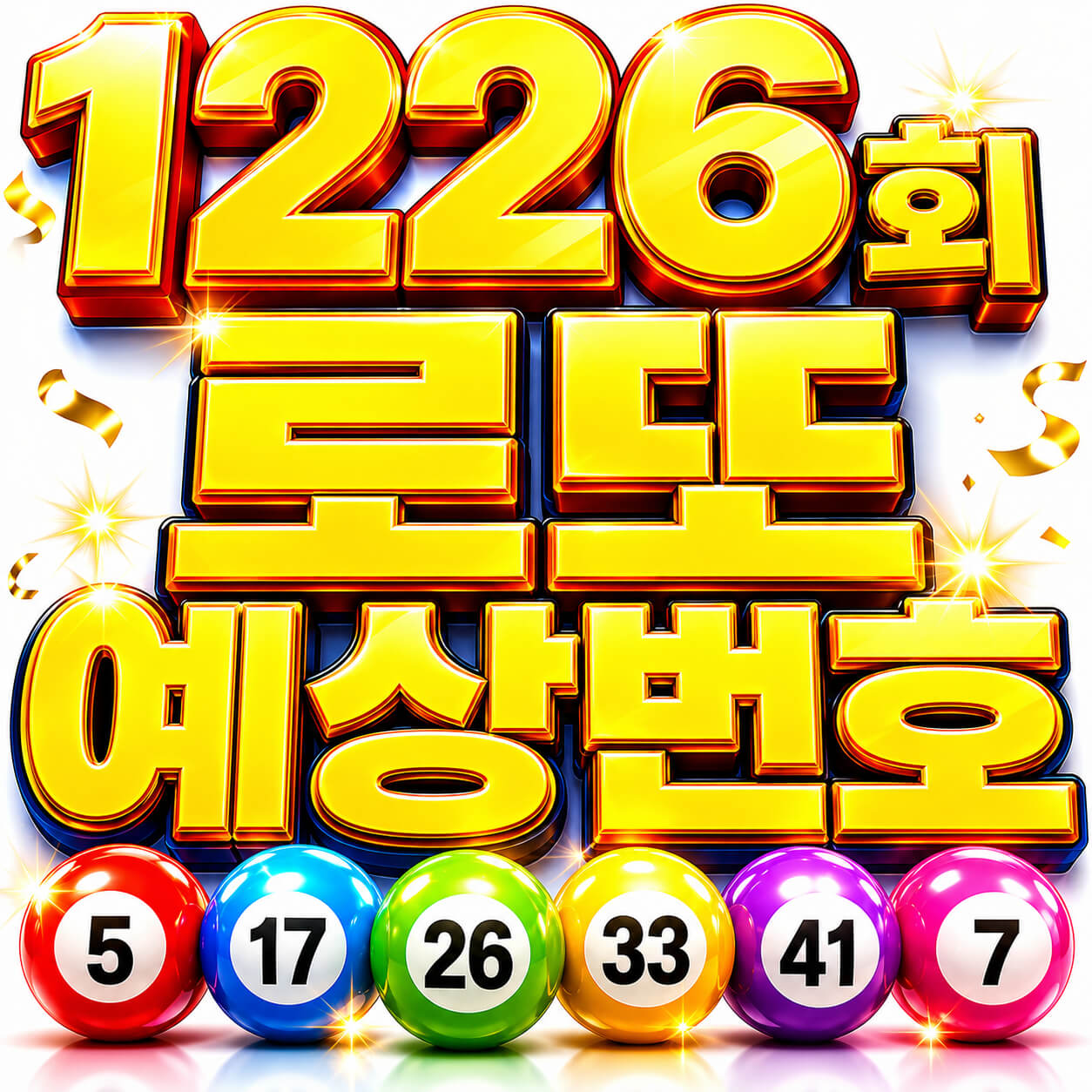 1226회 로또 예상번호