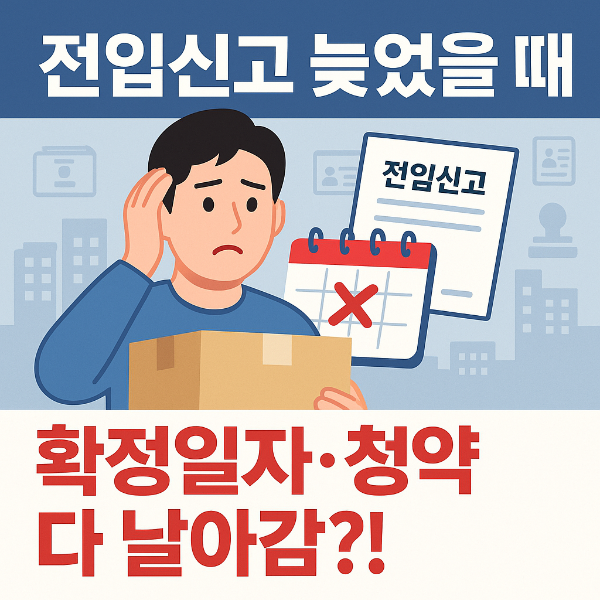 전입신고 늦었을 때