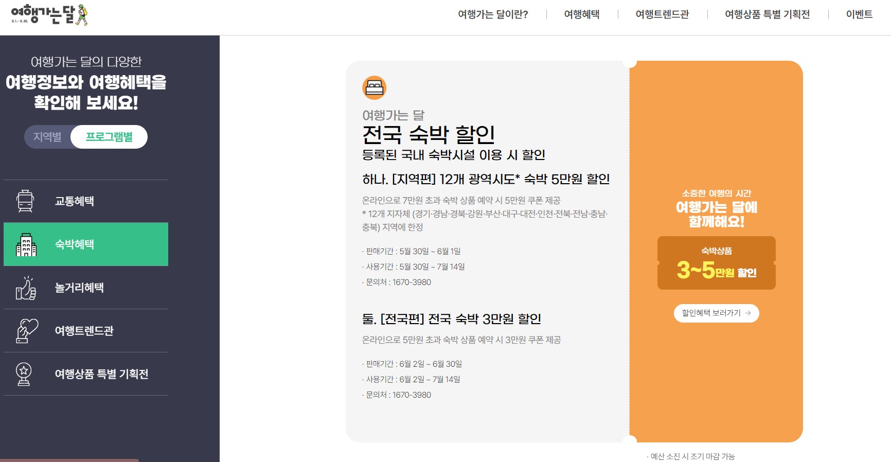 6월 여행 숙박비 5만원 할인받는 방법! 놀이공원 할인도 받자