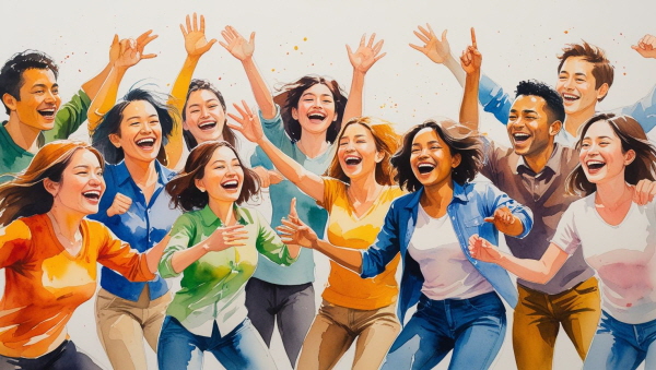 ESFP는 유쾌하고 따뜻한 에너지로 사람들을 사로잡습니다. 즉흥적이고 즐거운 분위기를 만들며, 감정 표현도 솔직하고 풍부합니다에 관한 그림