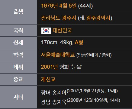 박연수 나이 학력 근황 프로필 
