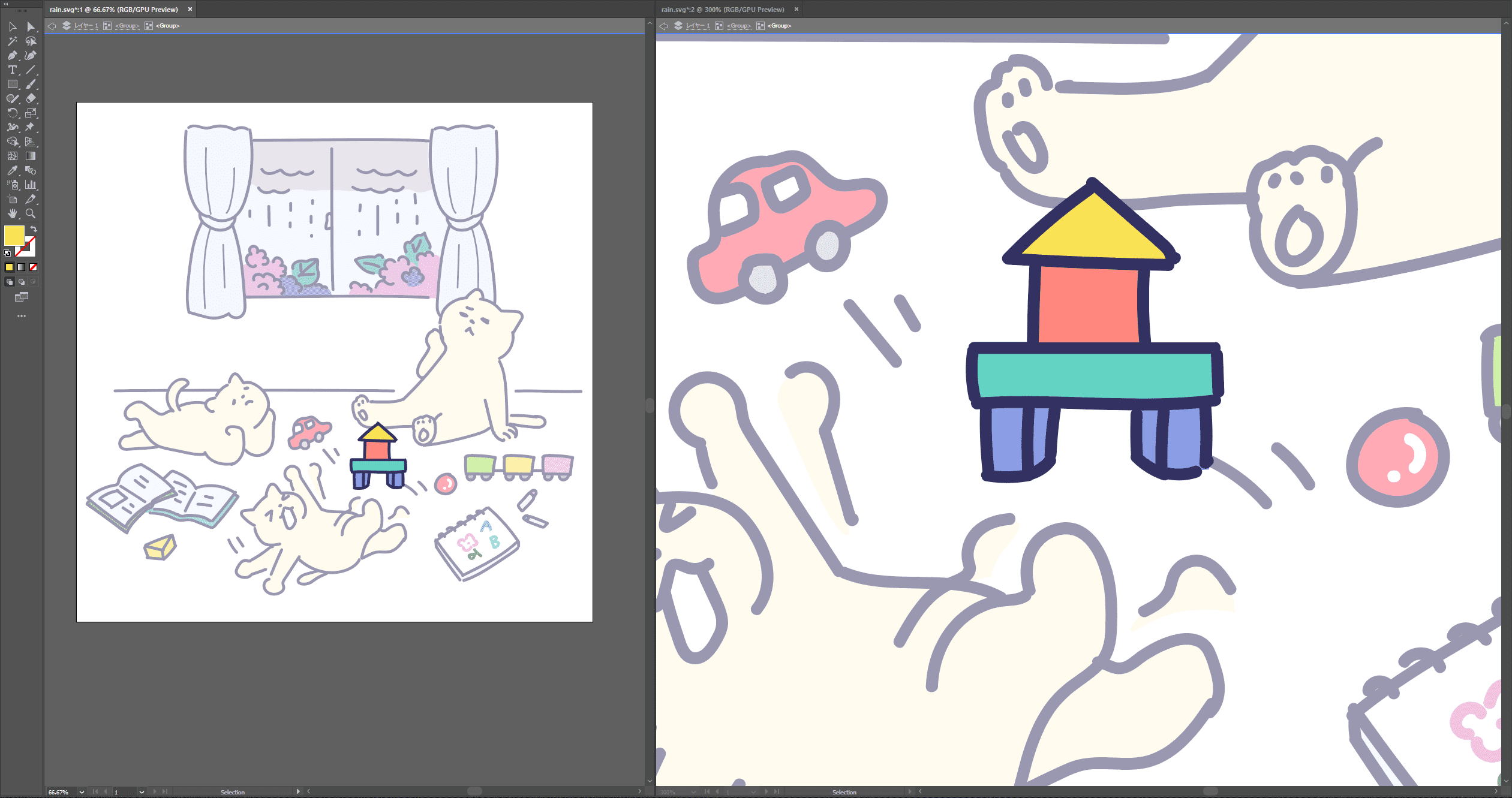 Multiple-Windows-adobe-illustrator