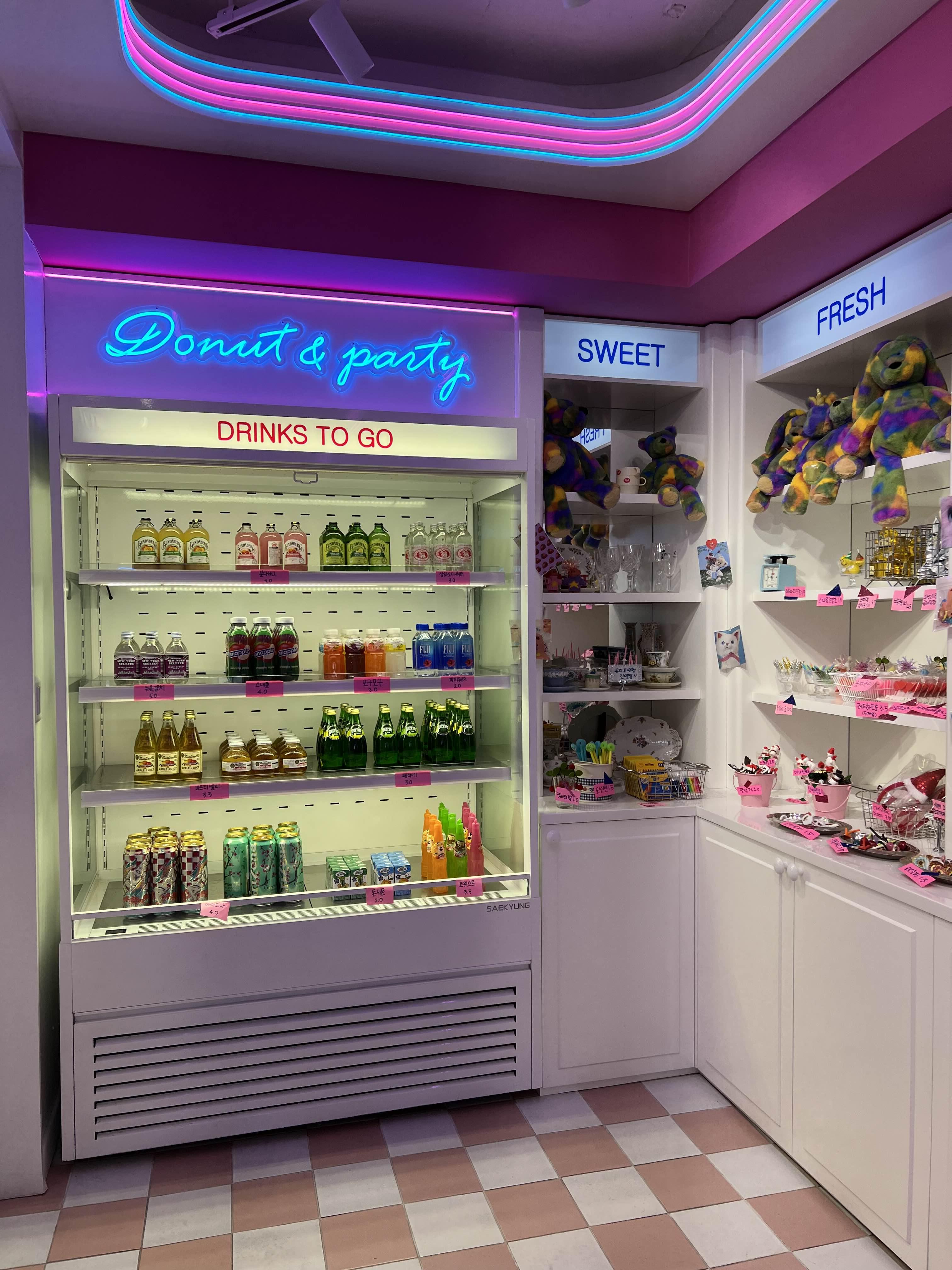 구경거리-도넛-파티-드링크-음료-소품