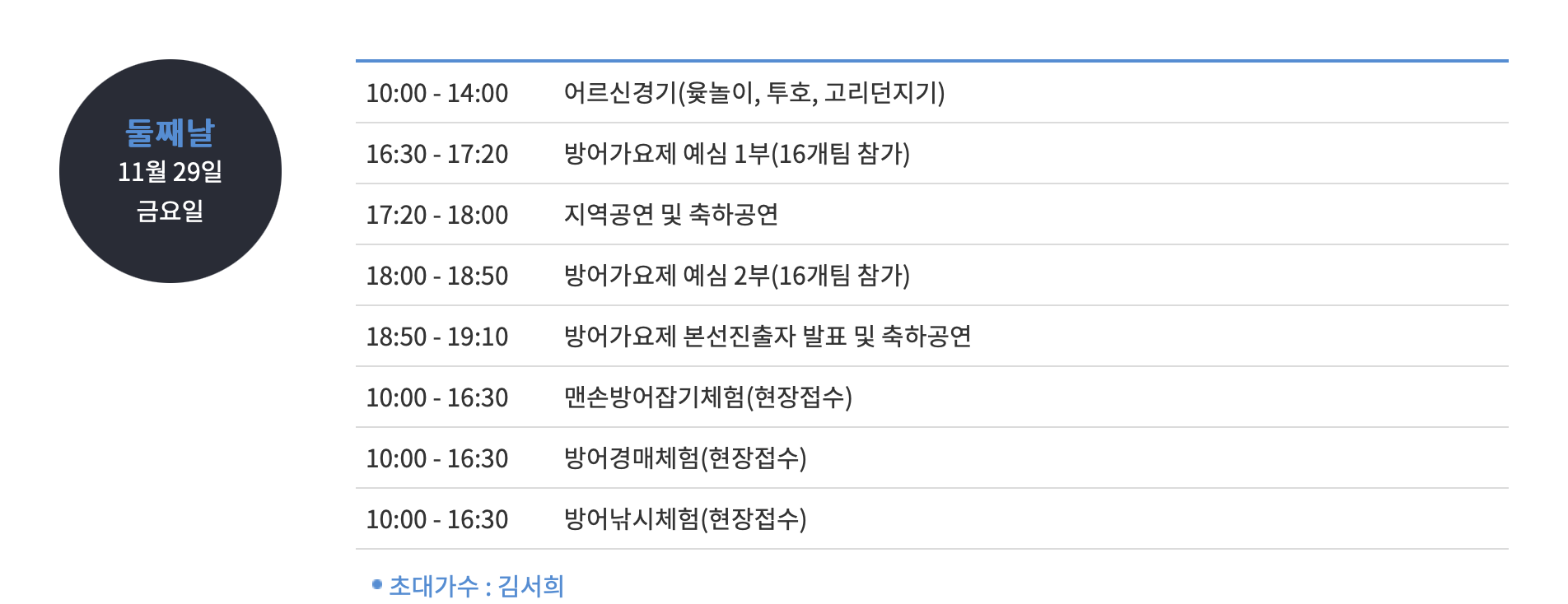 2024 최남단 방어축제