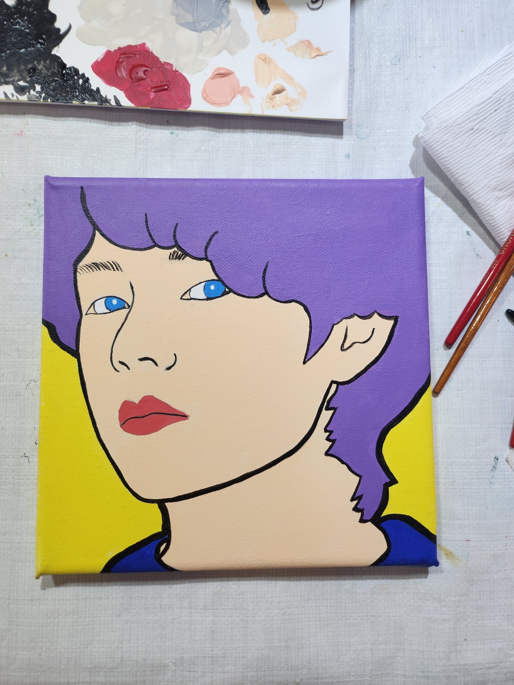 뷔 팝아트 초상화
