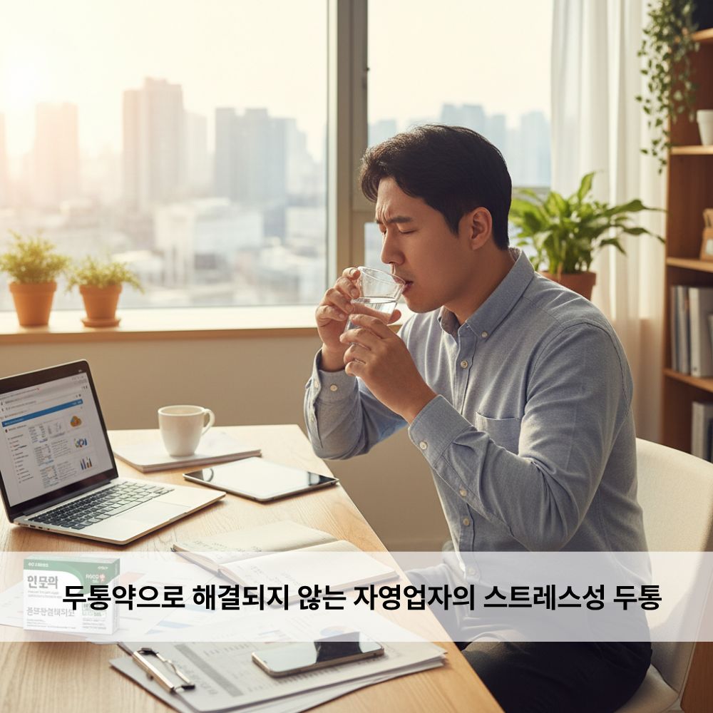 자영업자, 1인사업가, 스트레스해소, 스트레스성두통