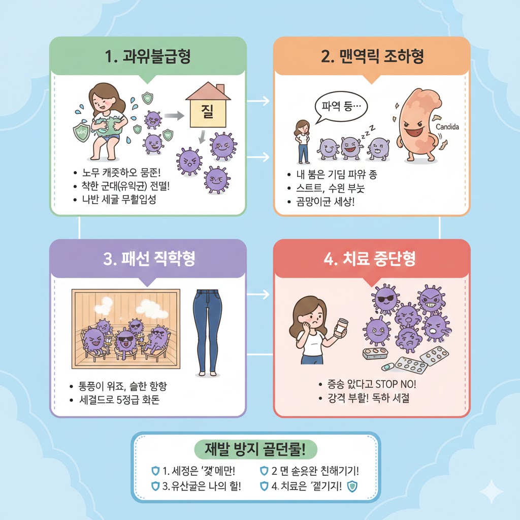왜 나만 질염이 반복될까 재발 원인 6가지 정리!