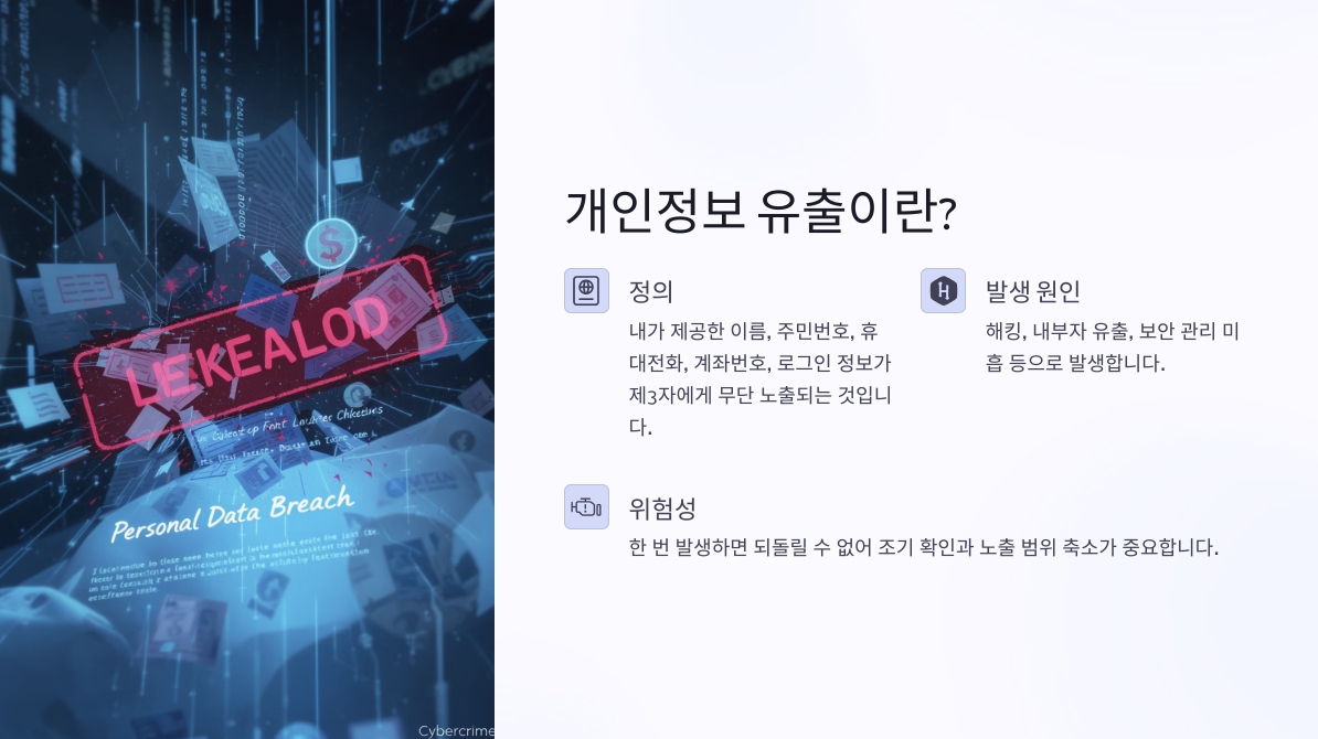 개인정보 유출 확인법