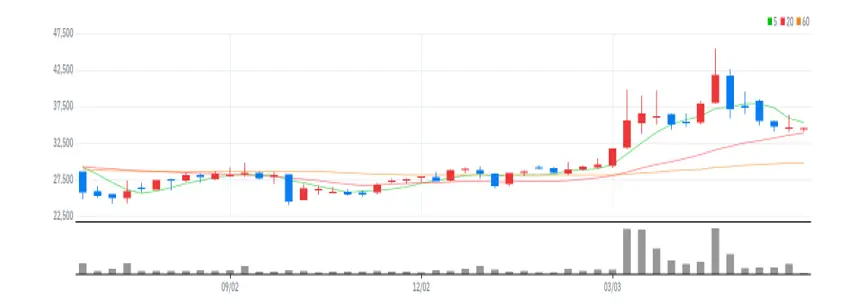 풍산홀딩스 주봉