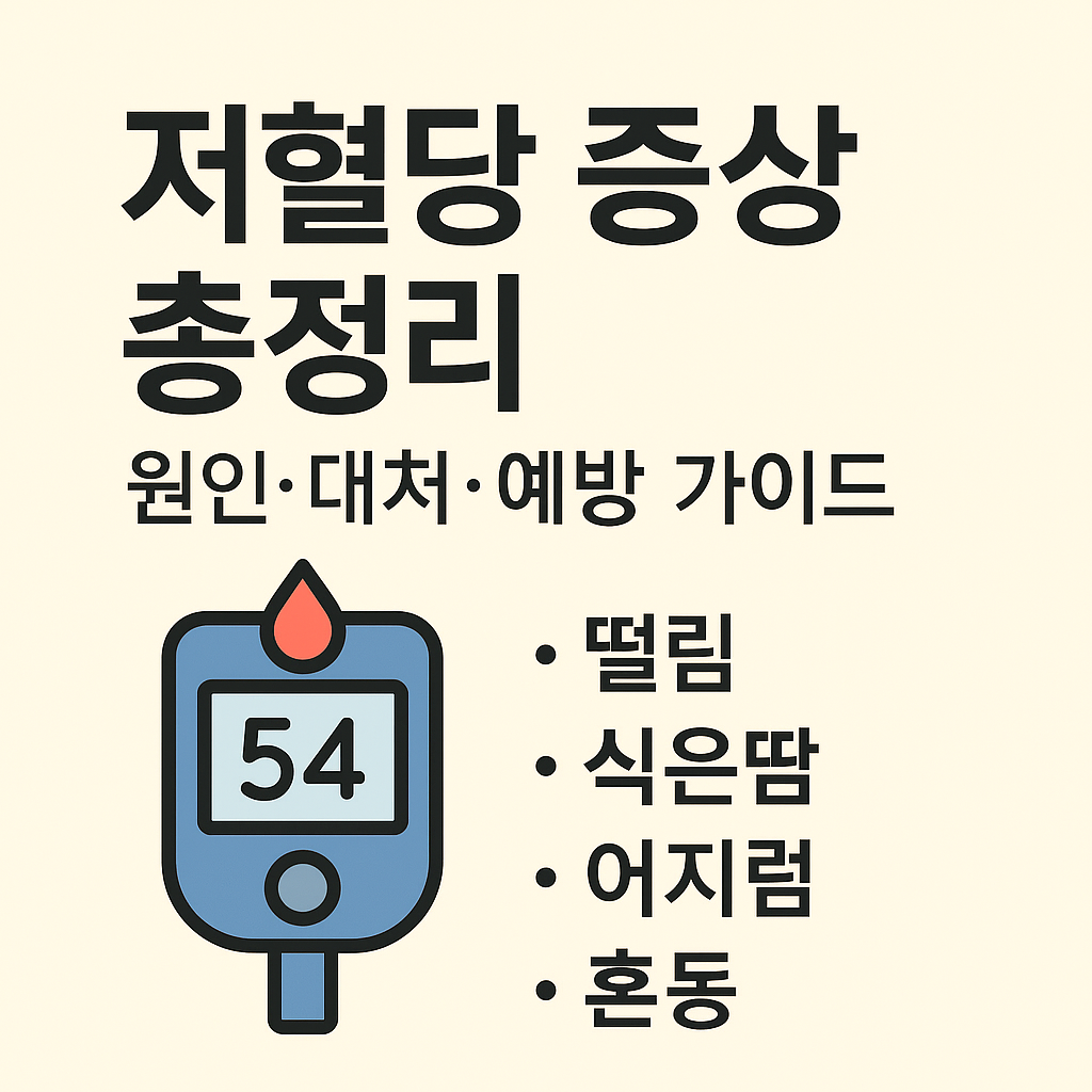 저혈당 증상 총정리