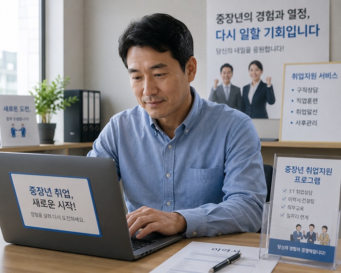 중장년 취업 지원 사진