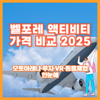 벨포레 액티비티 가격 비교 2025|모토아레나·루지·VR·동물체험 한눈에