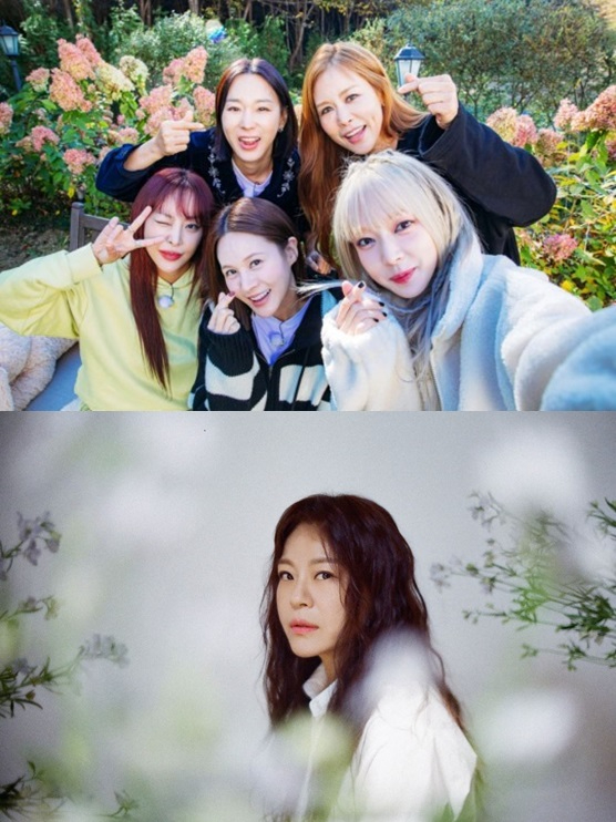 채리나와 이지혜, 아이비, 나르샤, 초아 등 '놀던언니' 출연진. [사진=E채널&middot;채널S ]