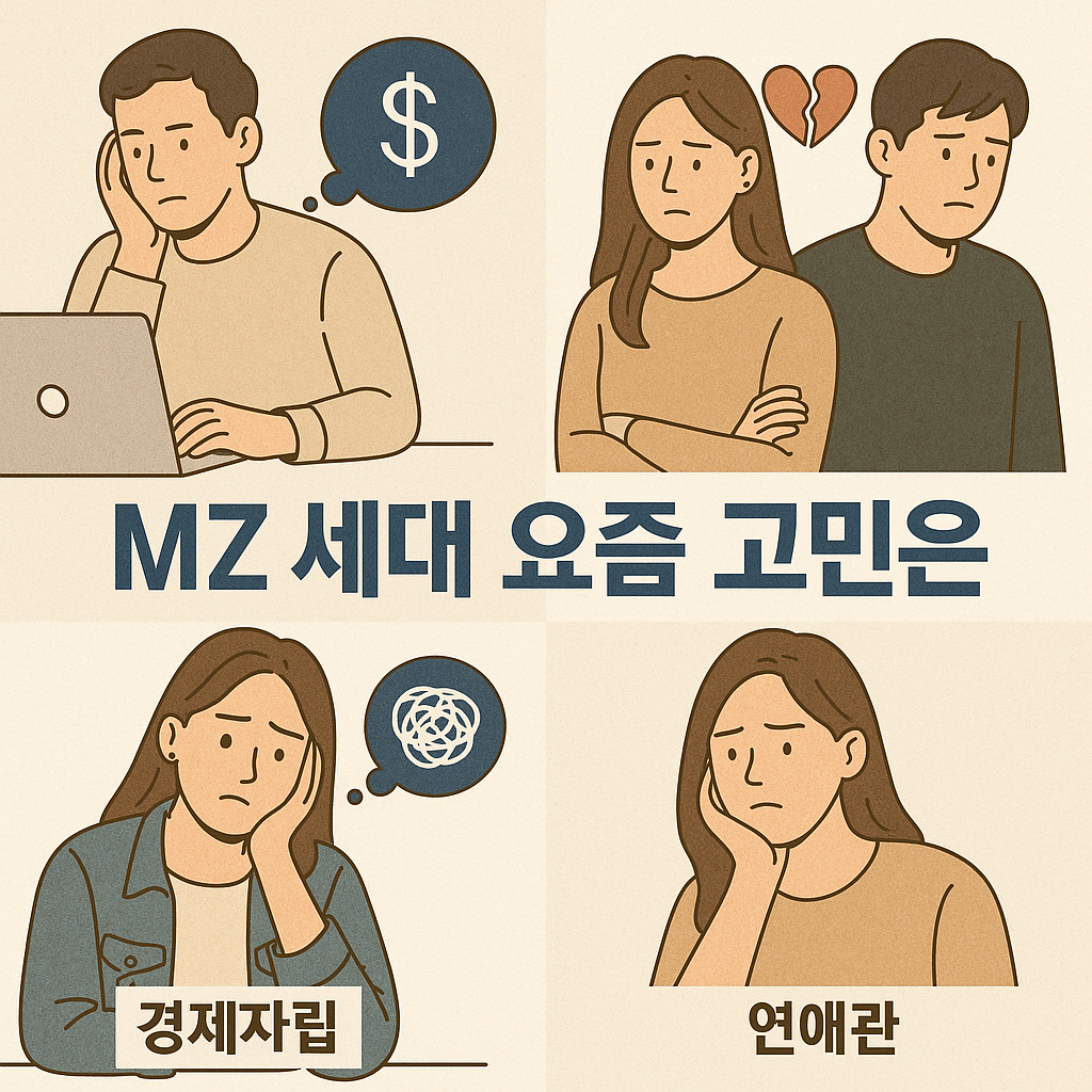 MZ 세대 요즘 고민 관련 사진
