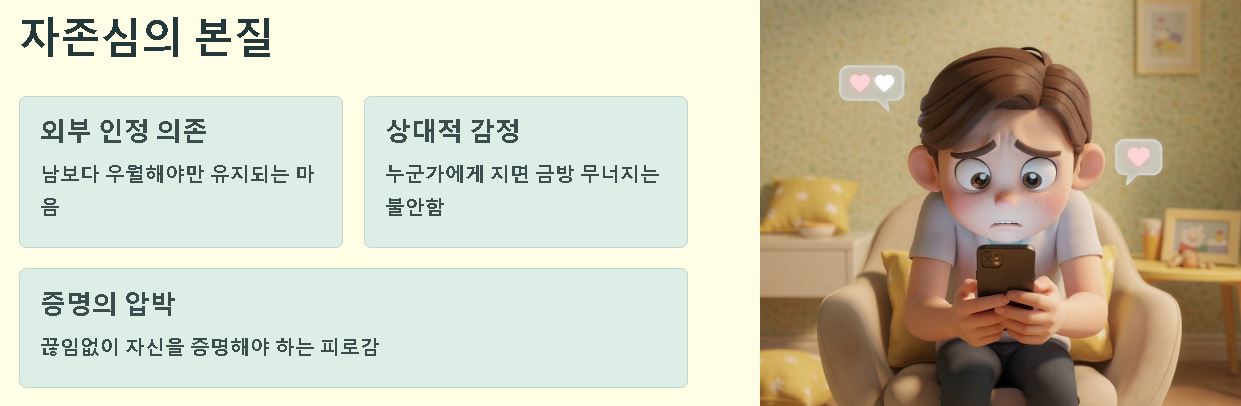 자존심과 자존감의 차이