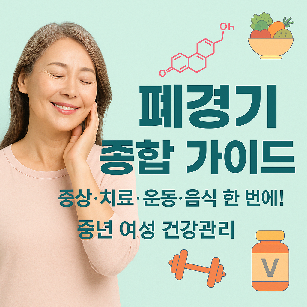 폐경기 종합 가이드 &ndash; 증상, 치료, 운동, 음식, 영양제까지 중년 여성 건강관리 정보