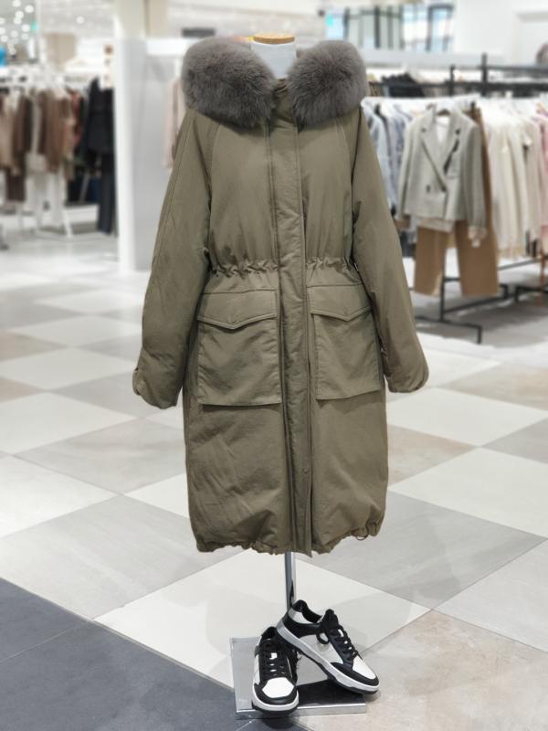 보브 롱 사파리 구스 패딩 야상점퍼 7122417510