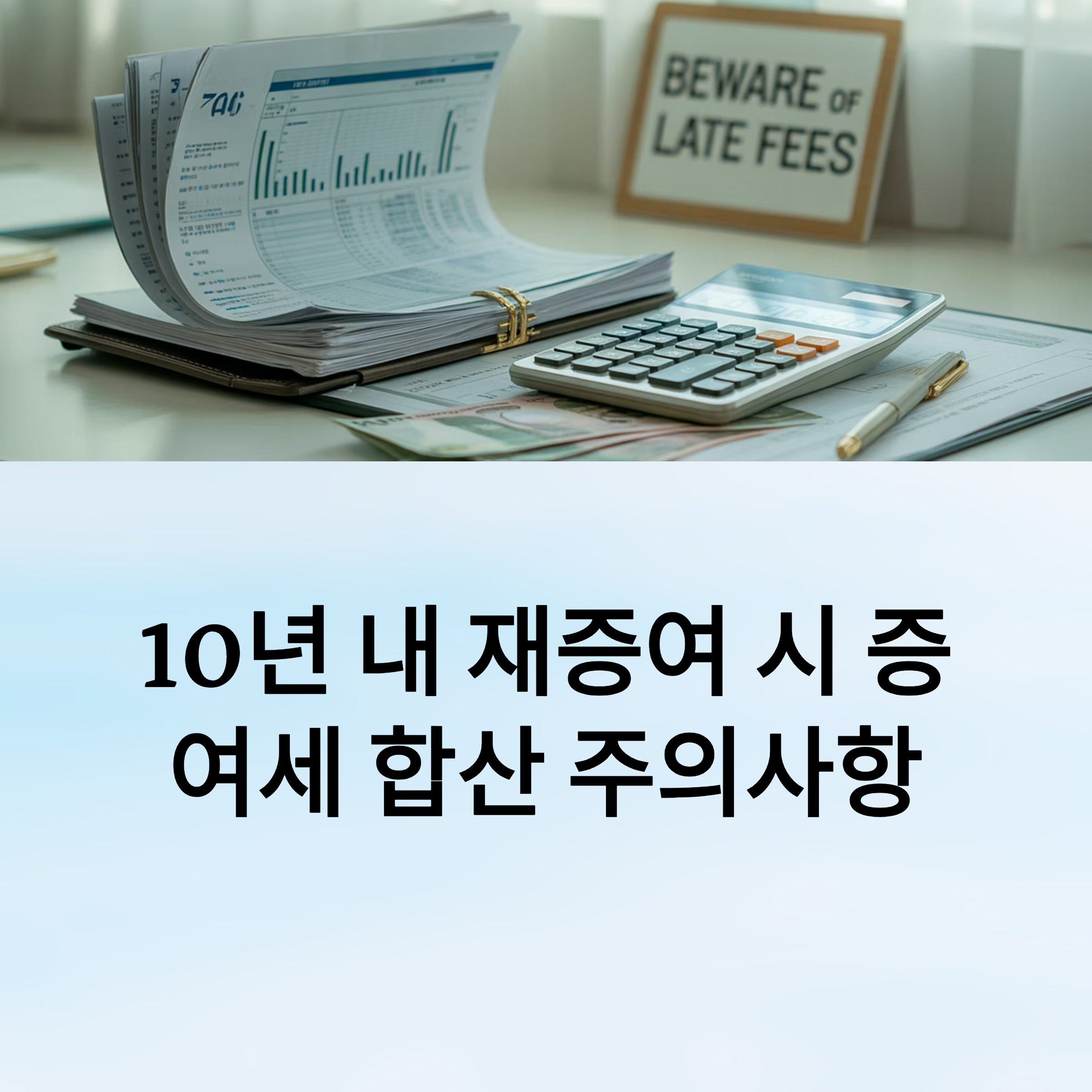 10년 내 재증여 시 증여세 합산 주의사항