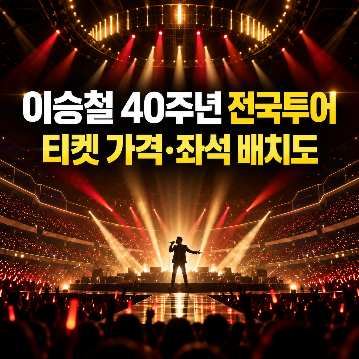 이승철 40주년 전국투어 티켓 가격은? 좌석 배치도와 예매 일정