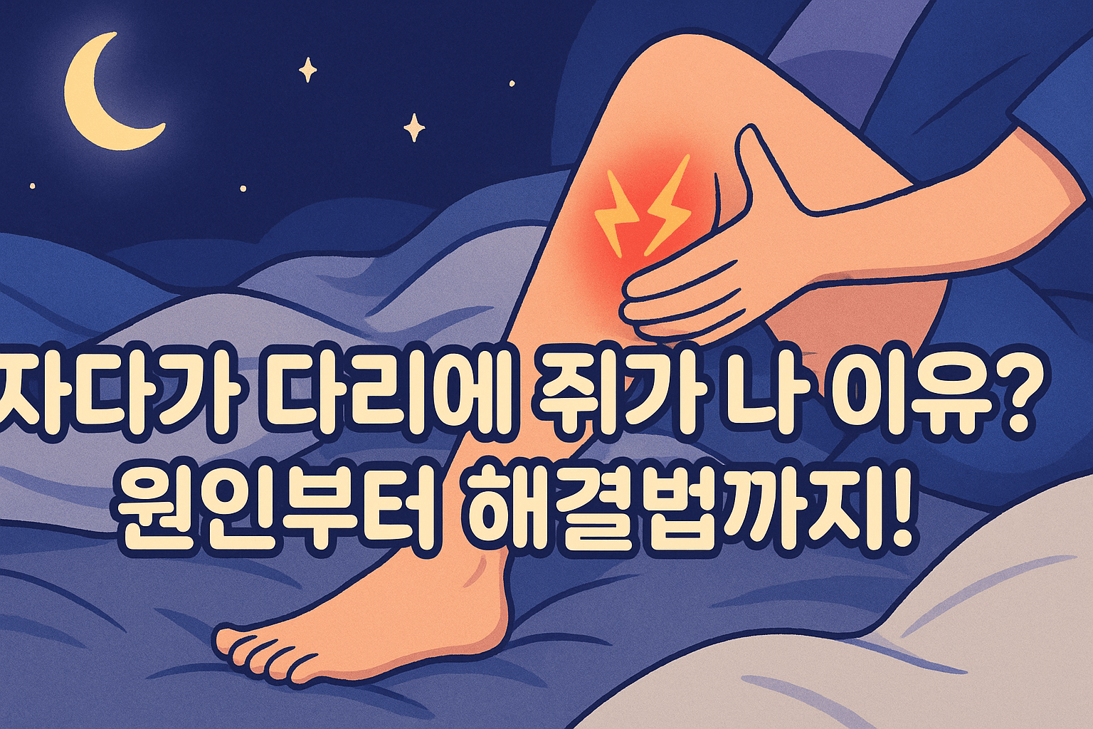 자다가 다리에 쥐가 나는 이유? 원인부터 해결법까지!