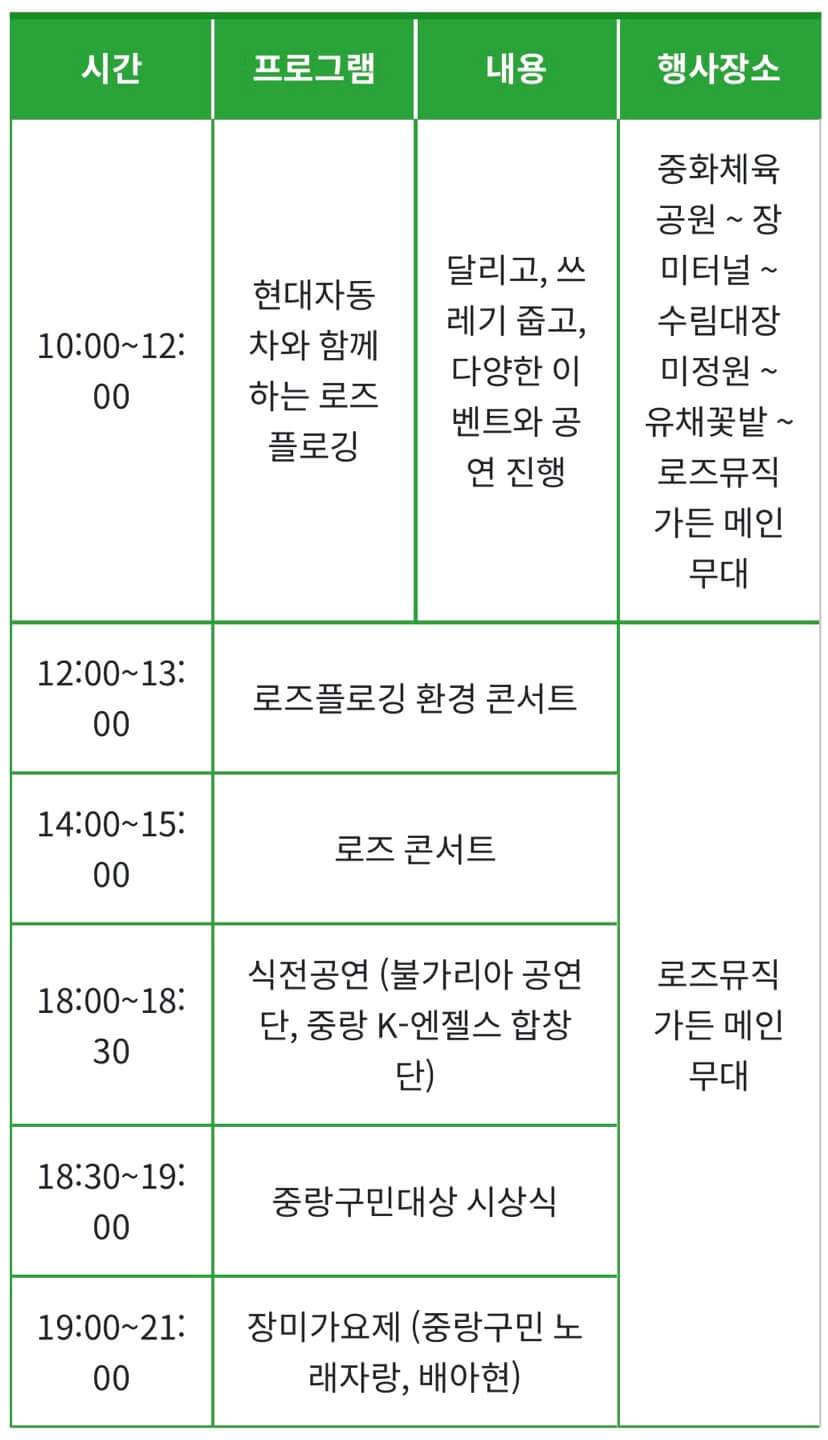중랑 서울 장미축제