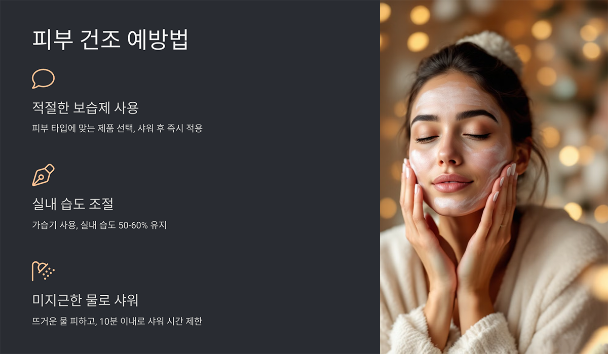 피부 건조 예방법