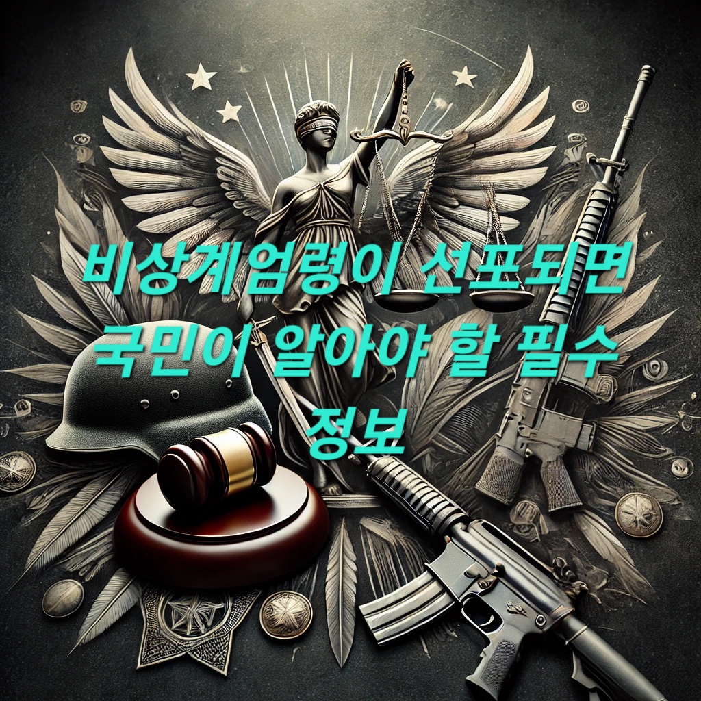 비상계엄령이 선포되면 국민이 알아야 할 필수 정보