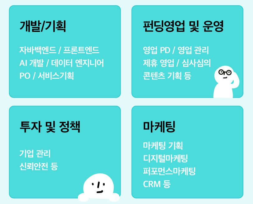 와디즈 채용 - 채용부문01