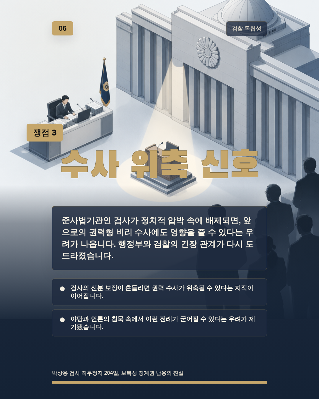 수사 위축 신호