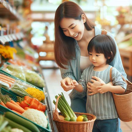 마트에서-엄마와-아이