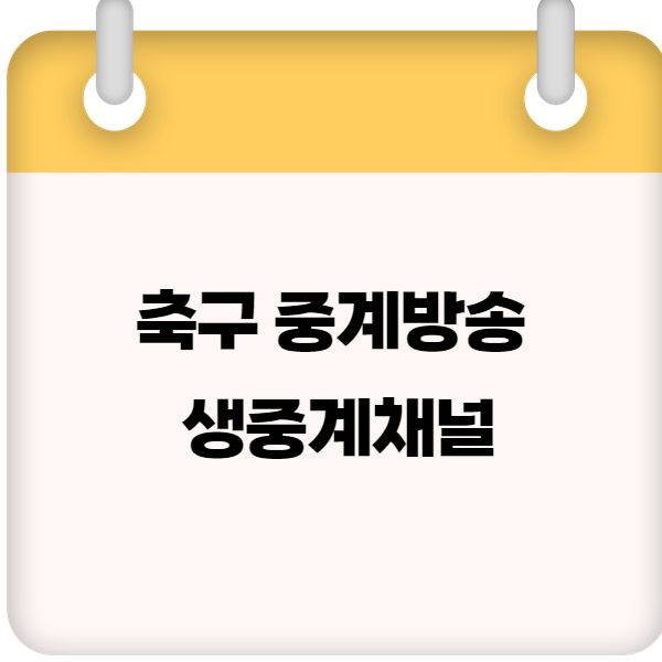 축구 중계방송 생중계채널 총정리 ❘ 프리미어리그, K리그, A매치 보기