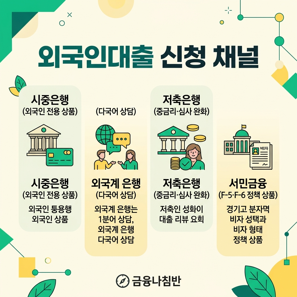 외국인대출 신청 채널