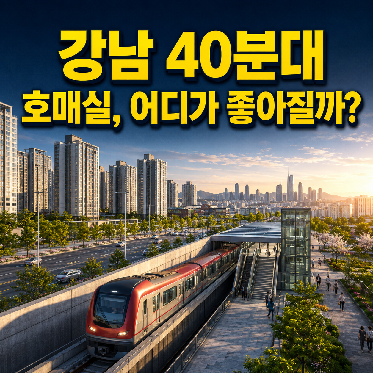 신분당선 호매실 연장 강남 40분대 수혜지역
