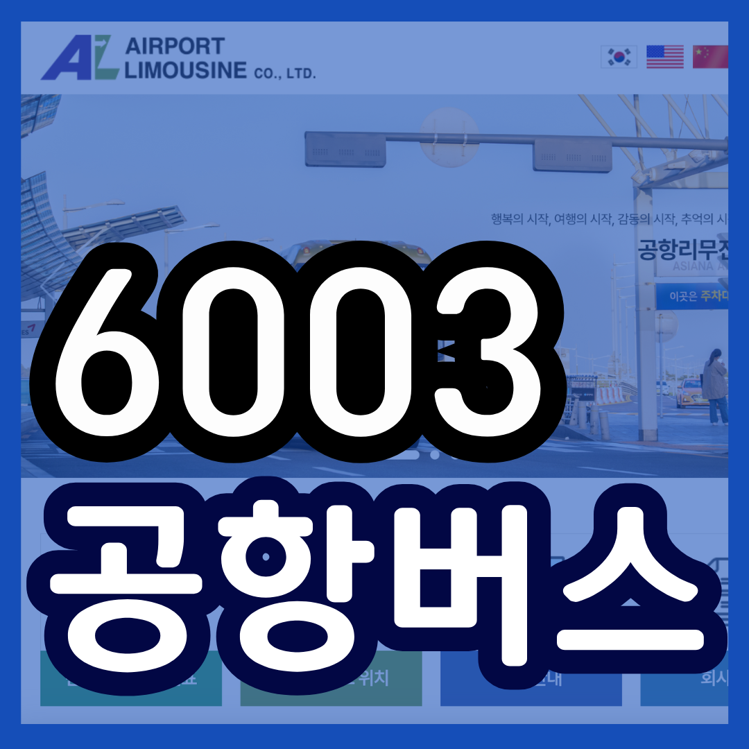6003 공항버스 시간표 노선 리무진 버스 6003번 예매 방법 실시간 위치 조회(대림 대림역 구로역 목동역 발산역 마곡역 송정역 김포공항 인천공항)