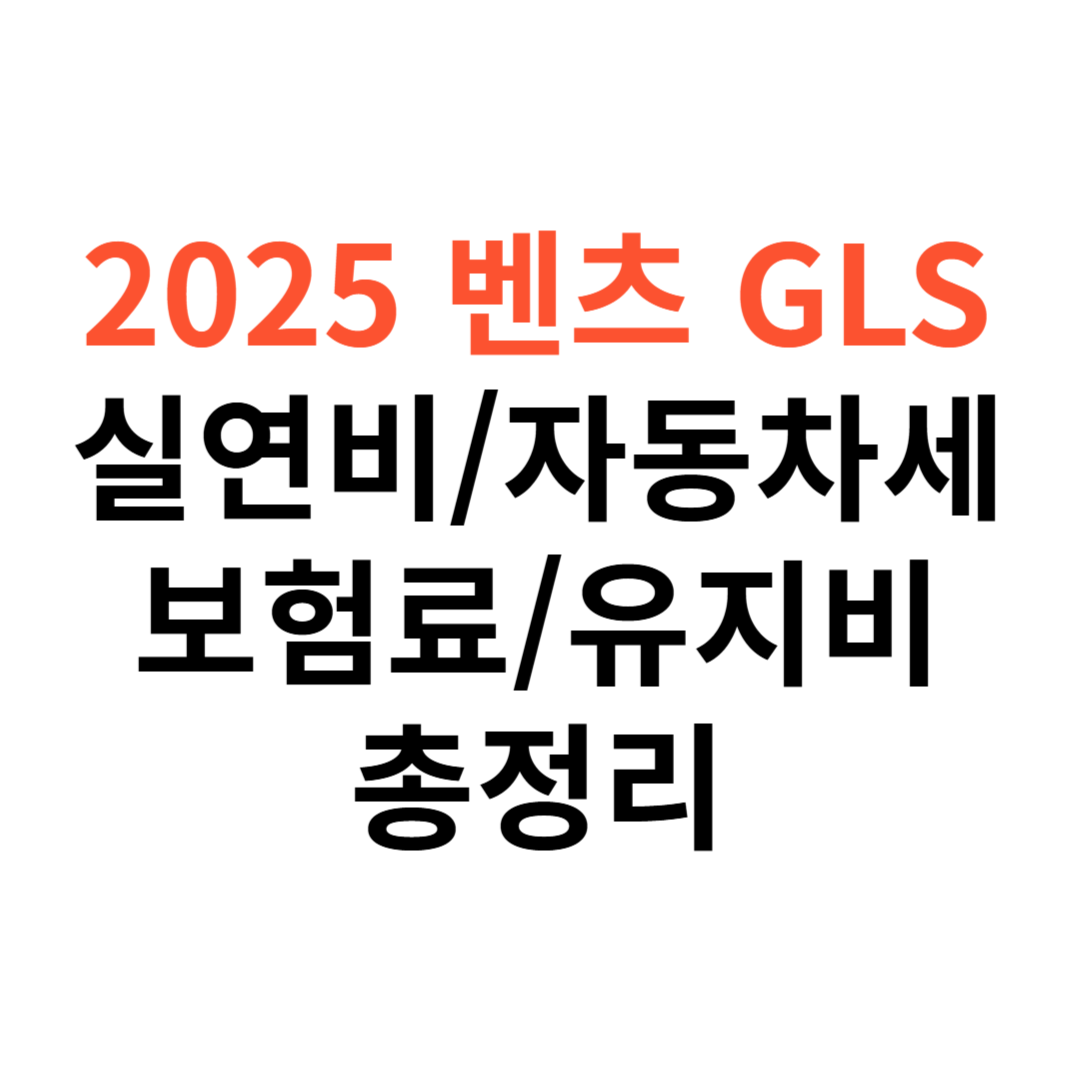 벤츠 GLS 차량 실연비