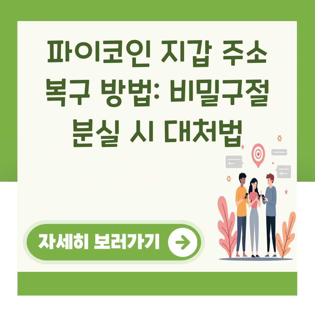 파이코인 지갑 주소 복구 방법: 비밀구절 분실 시 대처법 대표 이미지