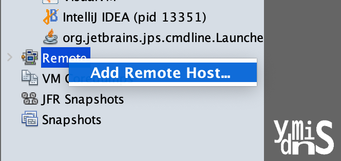 Add Remote Host를 선택하는 모습이다.