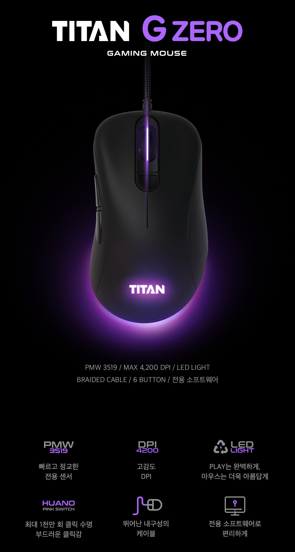 Xenics TITAN G ZERO 게이밍 마우스