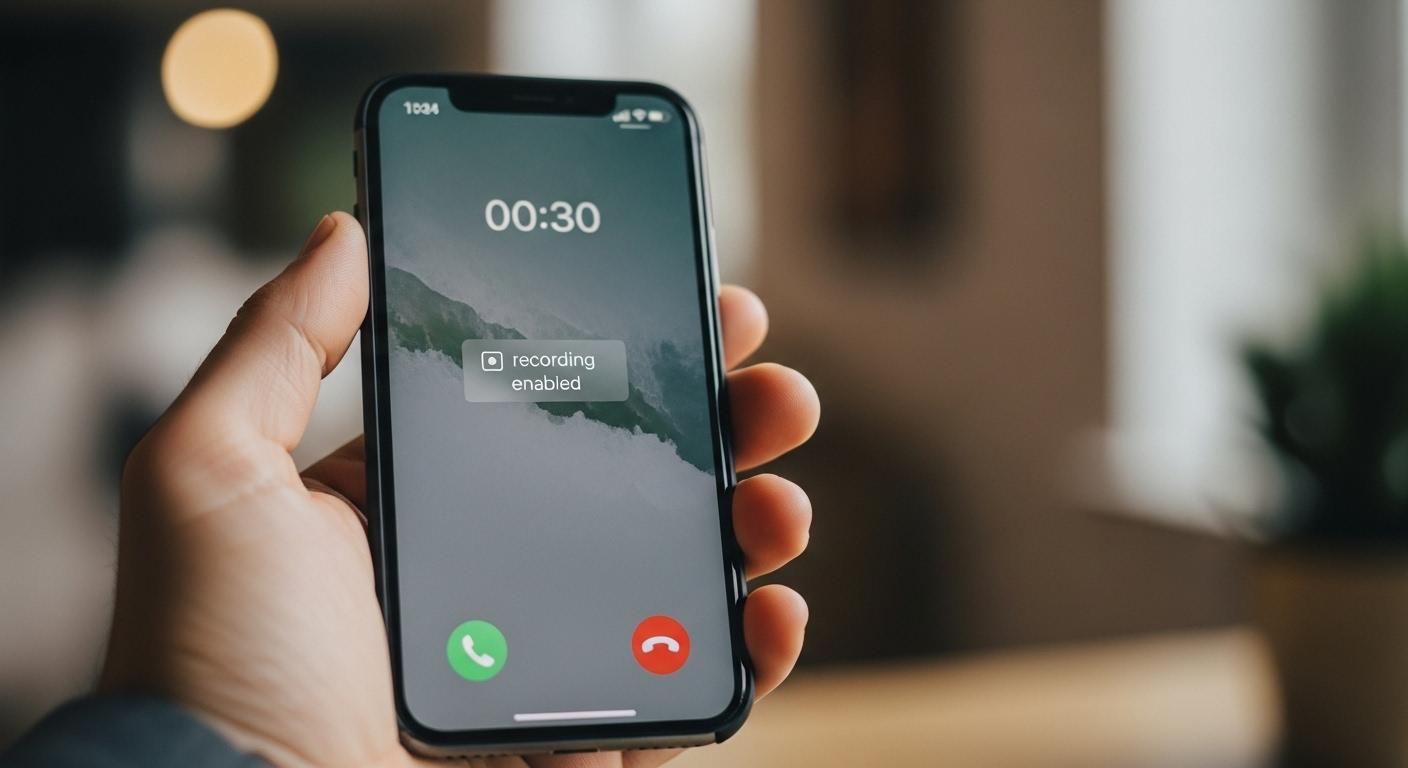 아이폰 통화 녹음 허용 경우