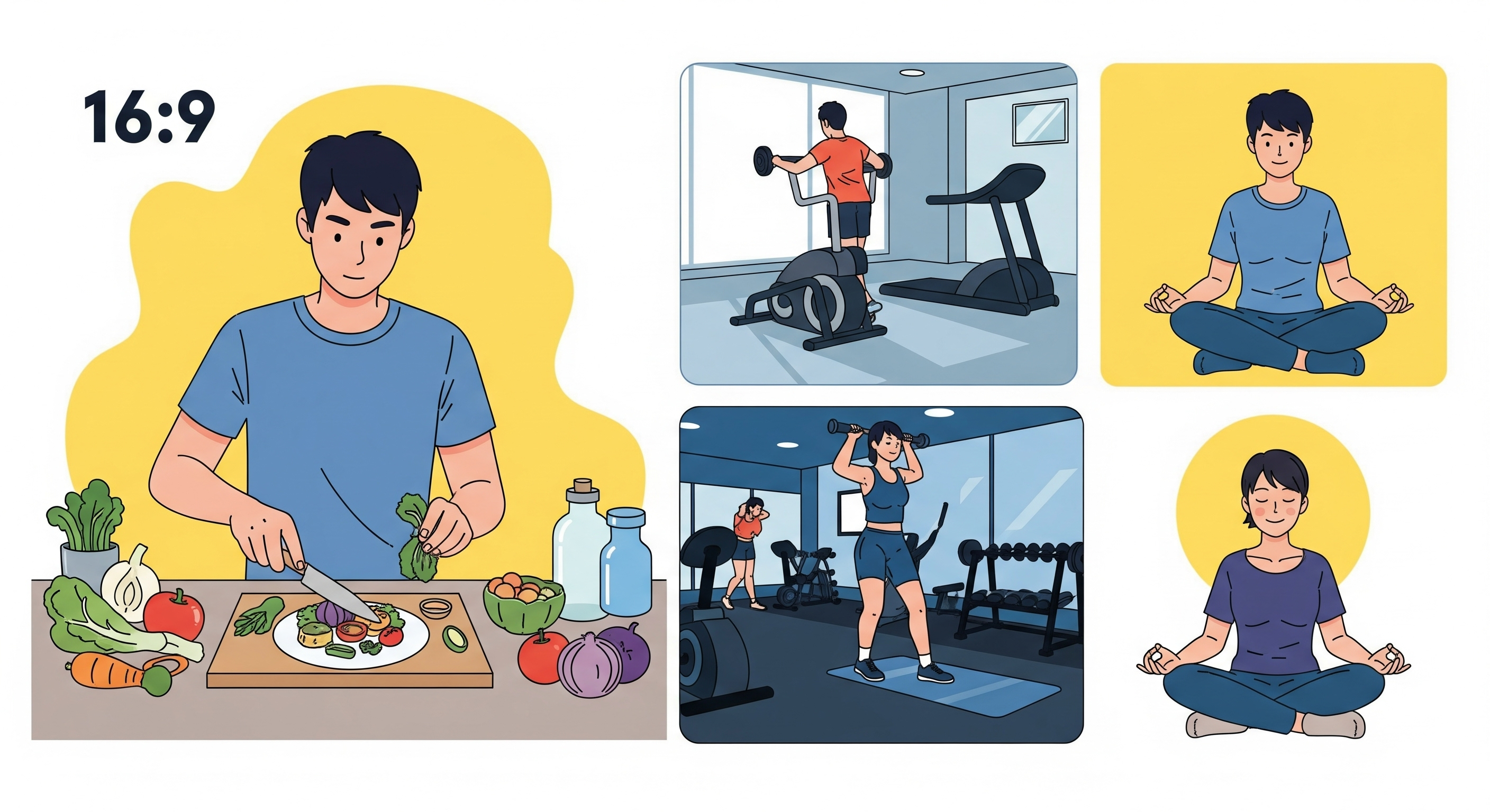 내장지방 줄이는 방법에 대한 사진