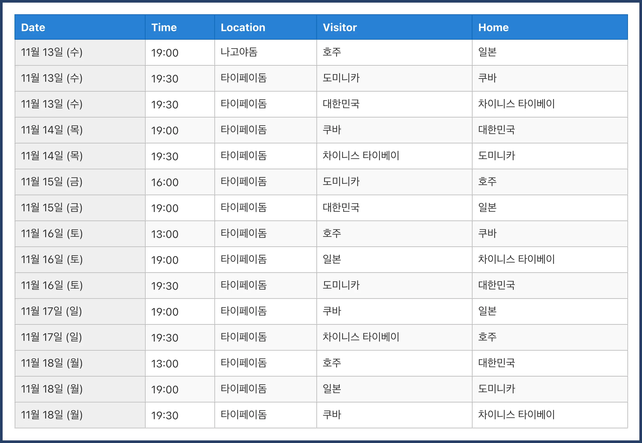 야구 중계방송